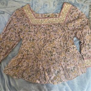NWT American Eagle square neck boho top